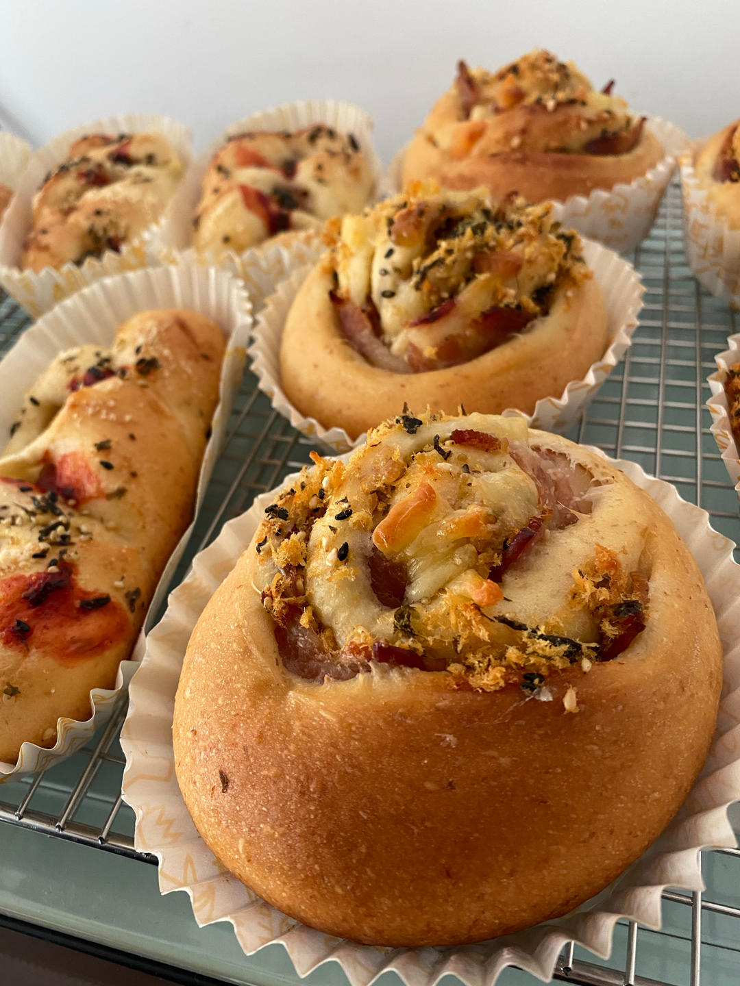 肉松培根料多多小吐司，冷藏发酵流程示范第2弹