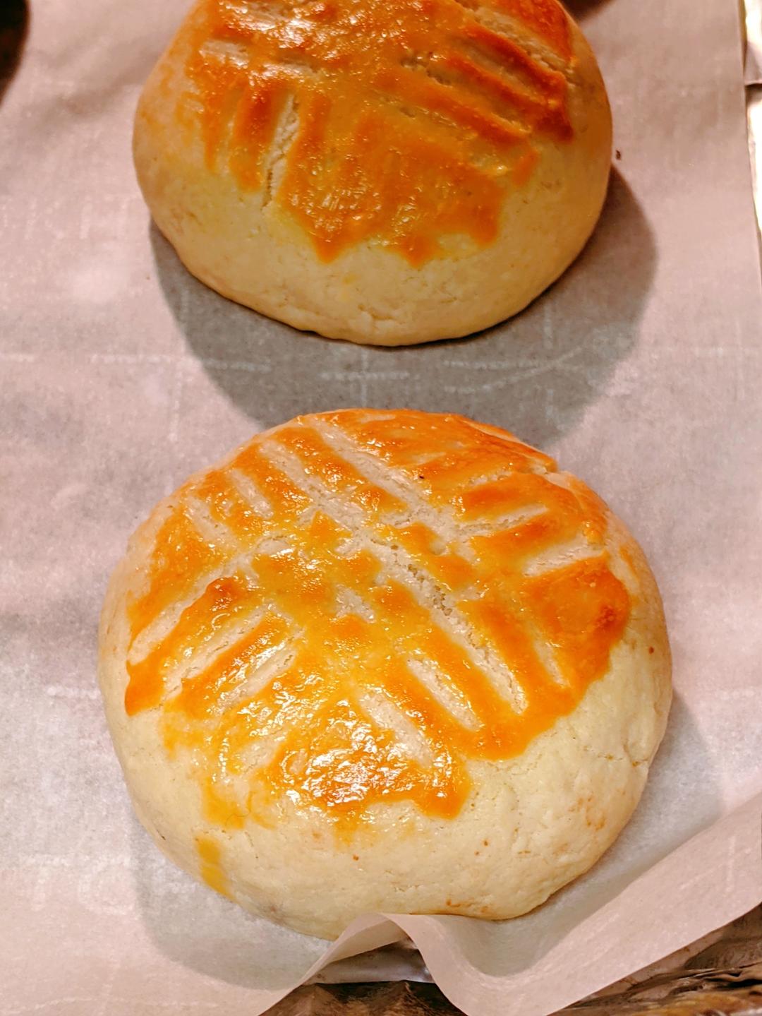 不用模具！简单又美味！！中秋｜ 奶酪月饼