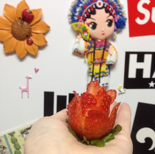 草莓玫瑰花