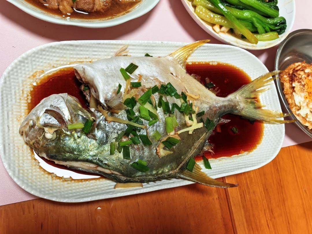 清蒸白鲳鱼