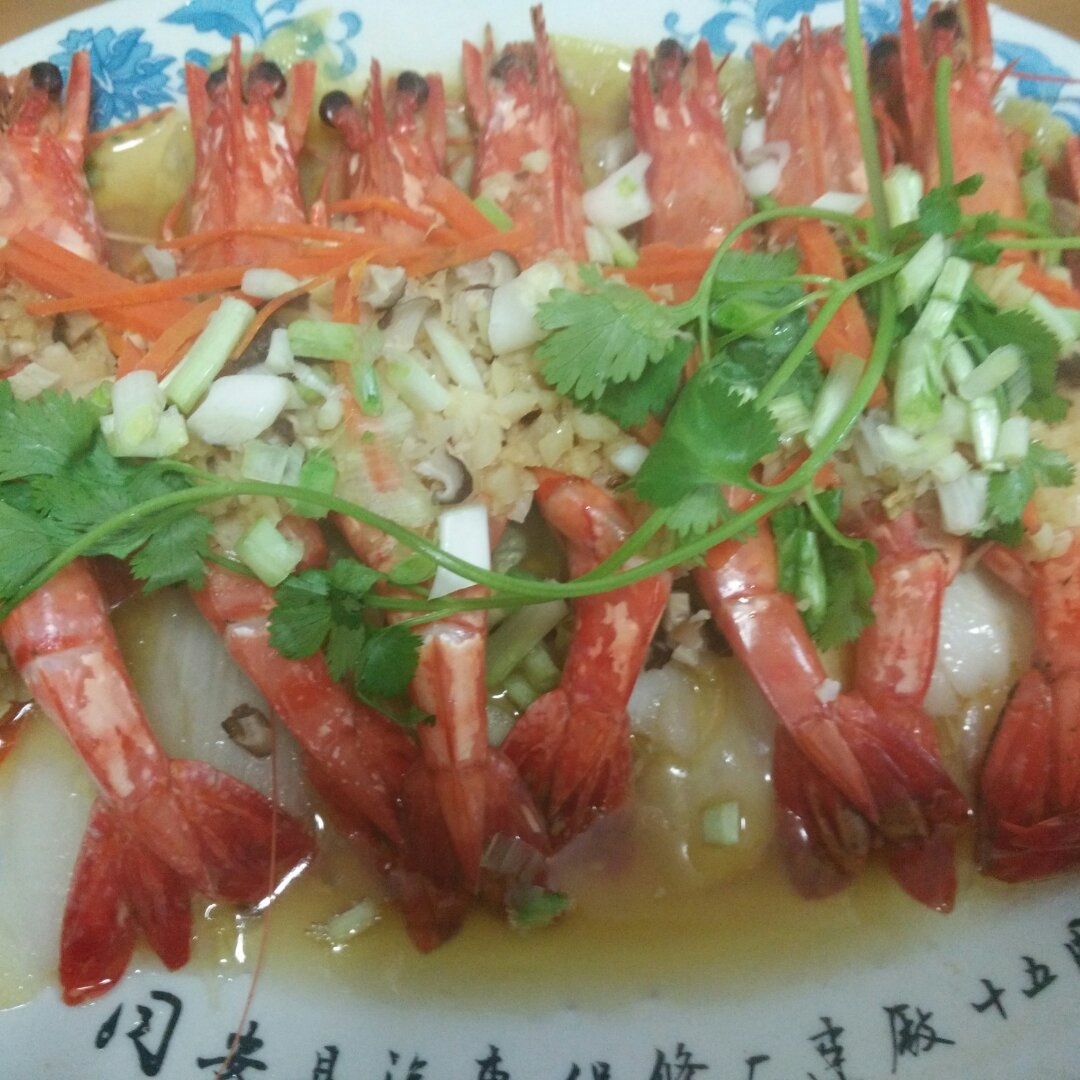 蒜蓉蒸虾