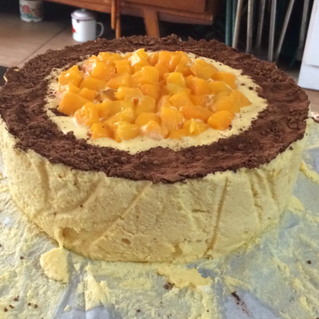 料超足的芒果慕斯蛋糕