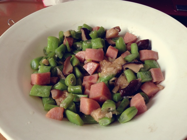 榄菜肉末四季豆