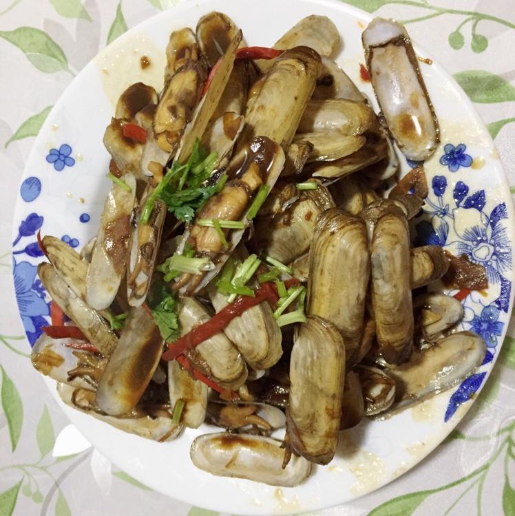 绝味爆炒蛏子（好吃到流泪）
