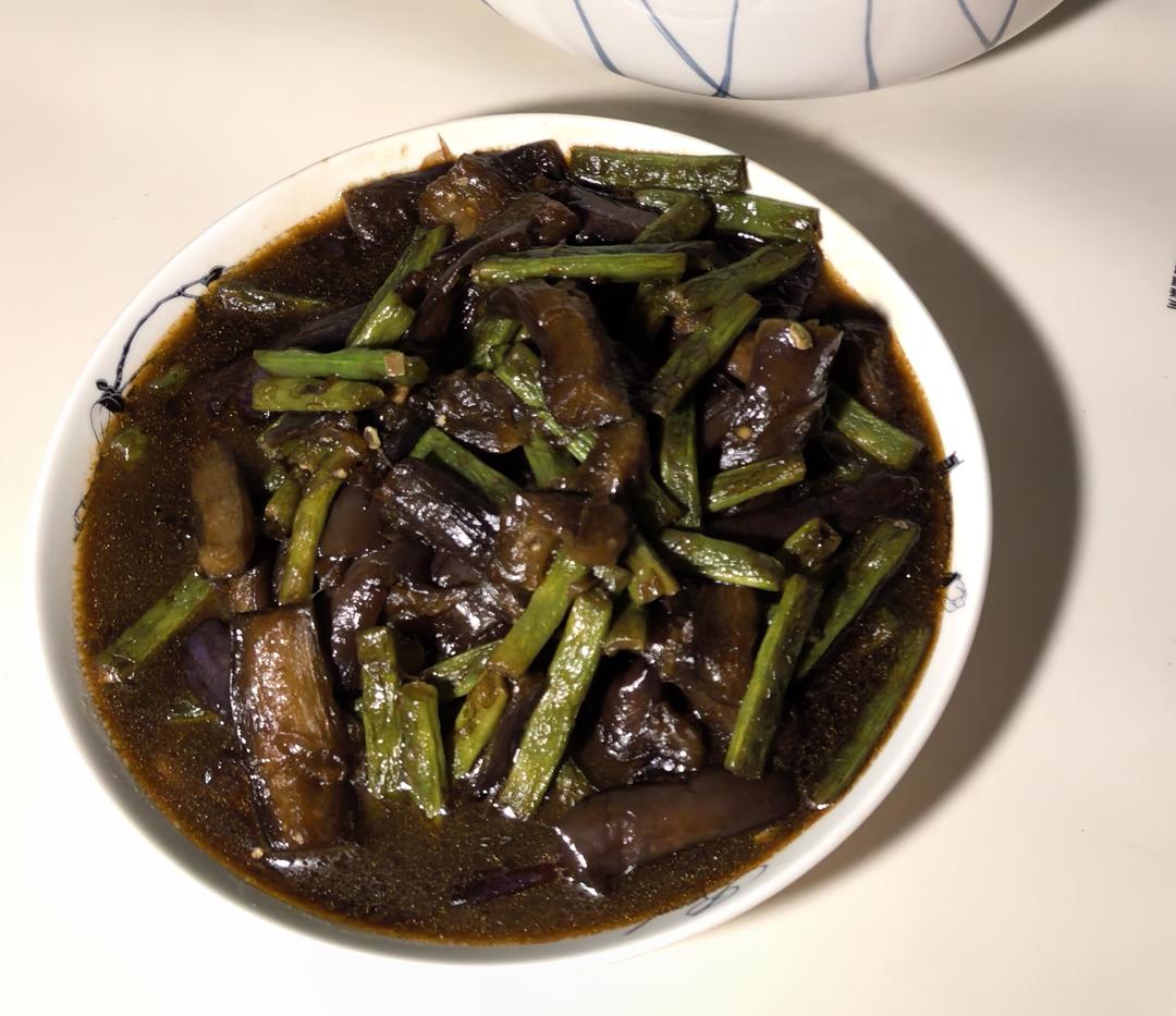 豆角烧茄子｜米饭杀手驾到！这盘素菜比肉还香！🍆