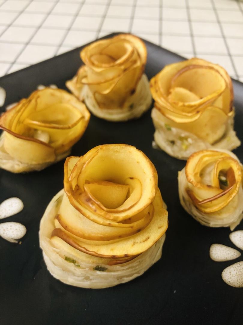 苹果玫瑰塔（手抓饼版）