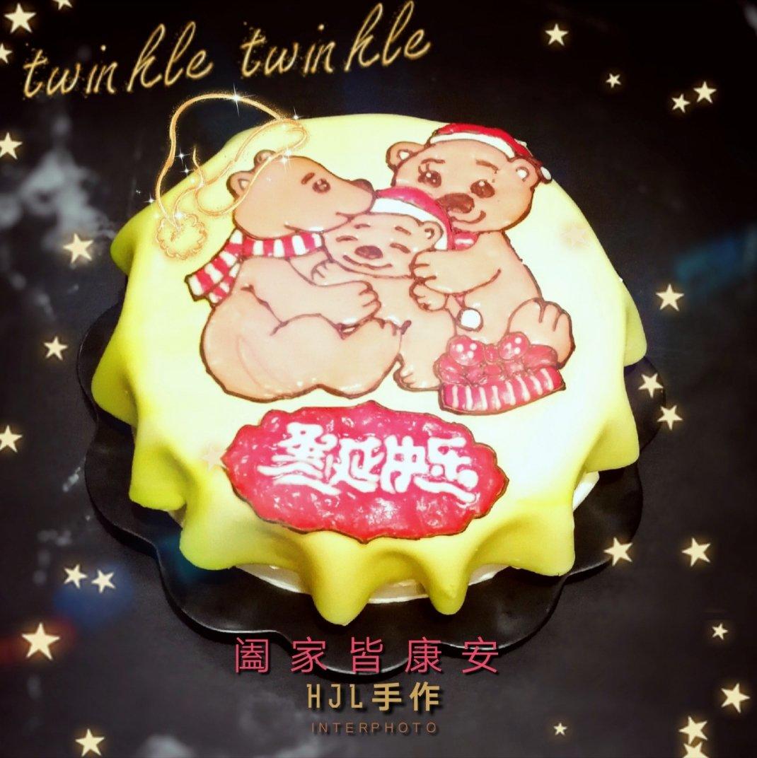 酸奶转印~芝士转印简化~适合手绘蛋糕填充和淋面