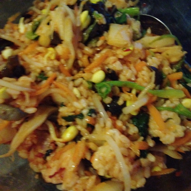 辣泡菜拌饭