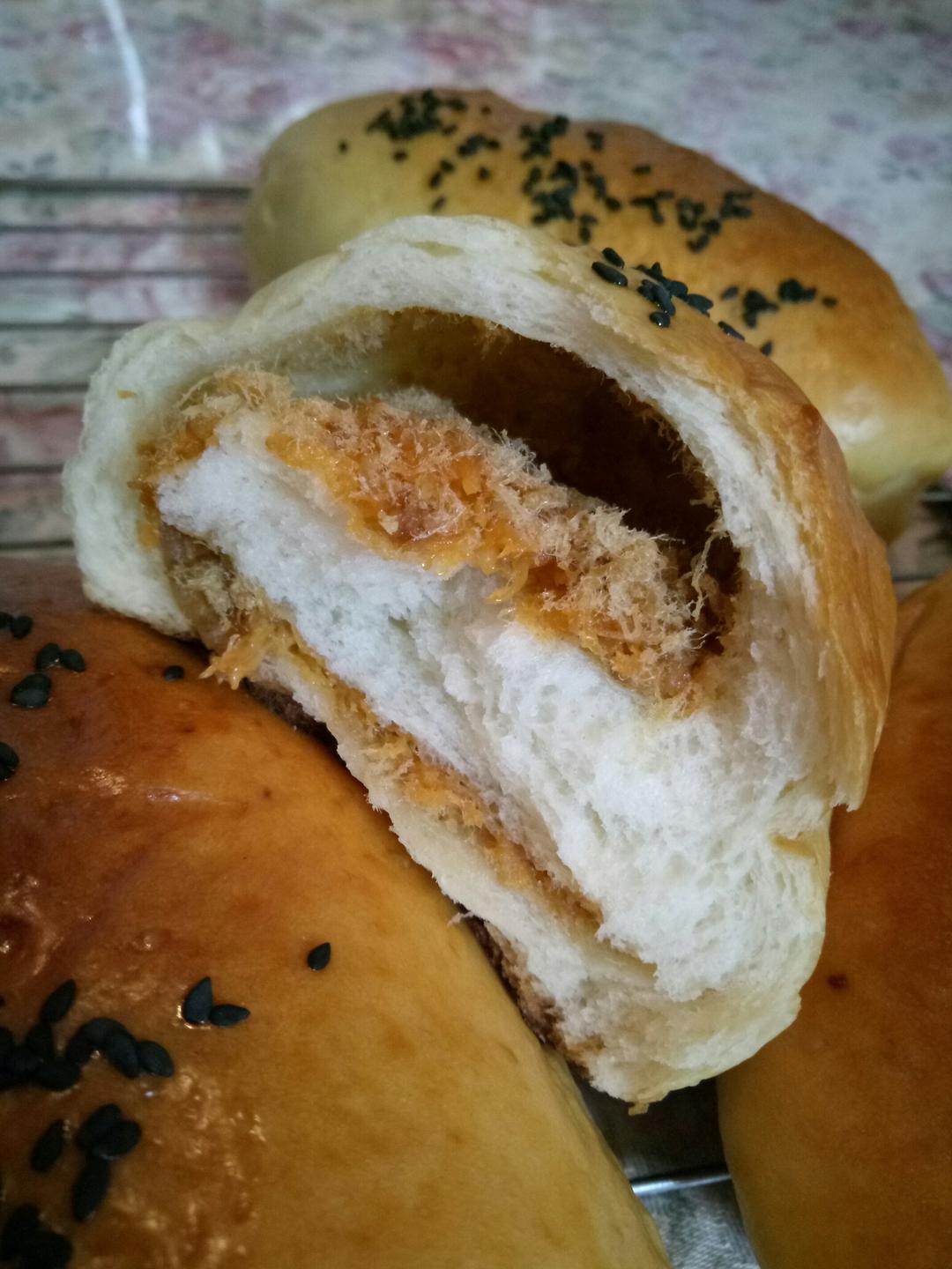肉松沙拉酱面包（65度汤种）