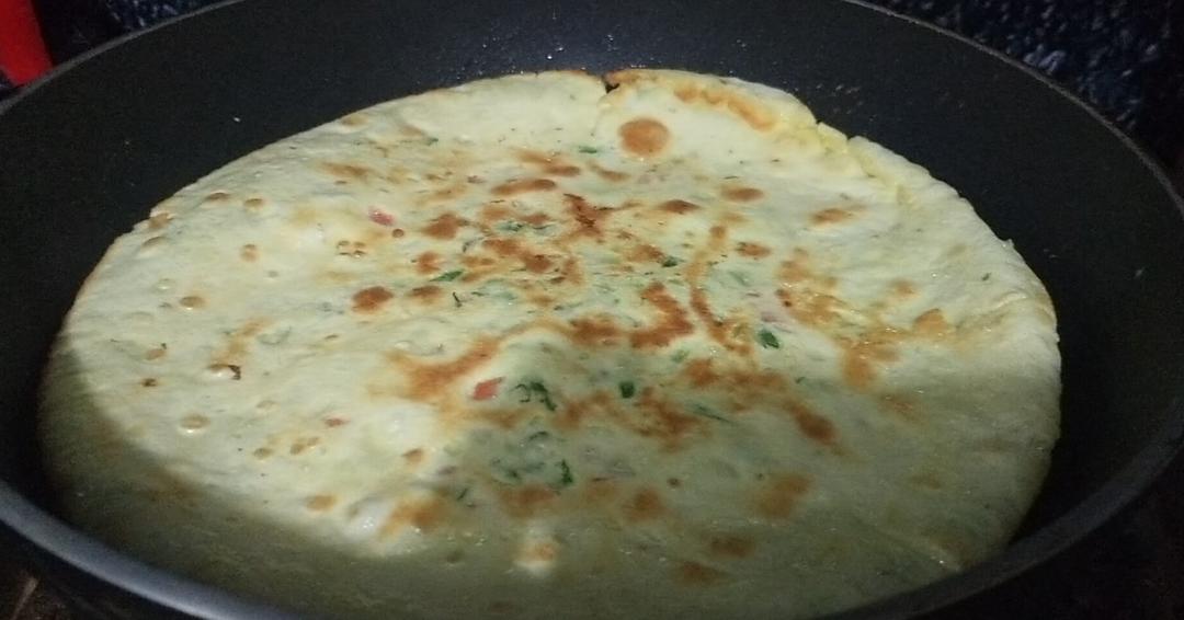 简单快手蔬菜鸡蛋煎饼