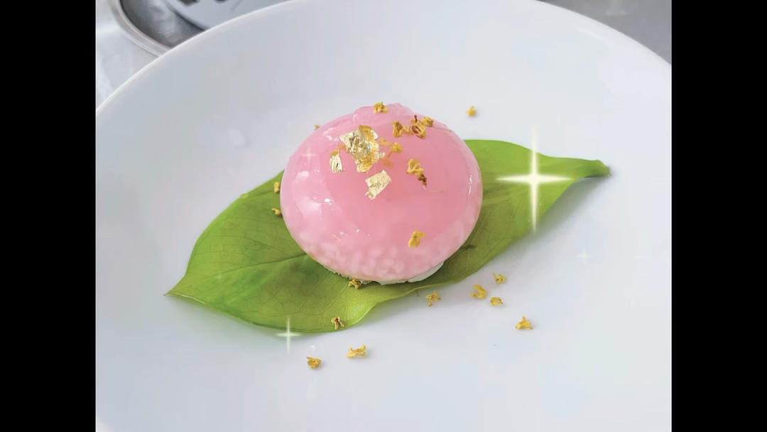 酒酿桃花珠，分子料理，劣狐狐烘焙原创