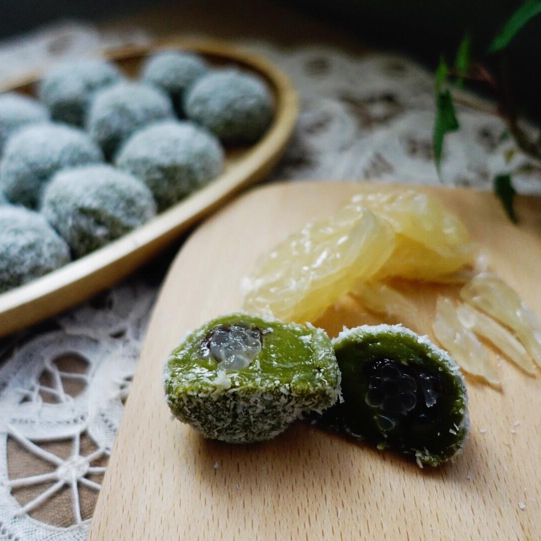 抹茶红豆糯米糍
