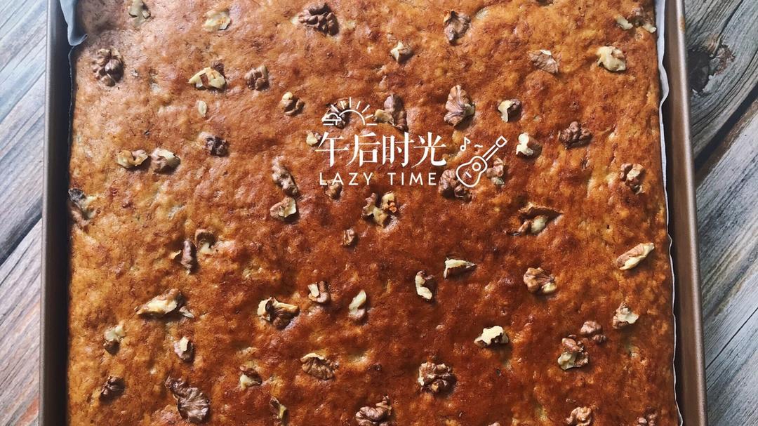 香蕉核桃蛋糕（低油少糖健康版）