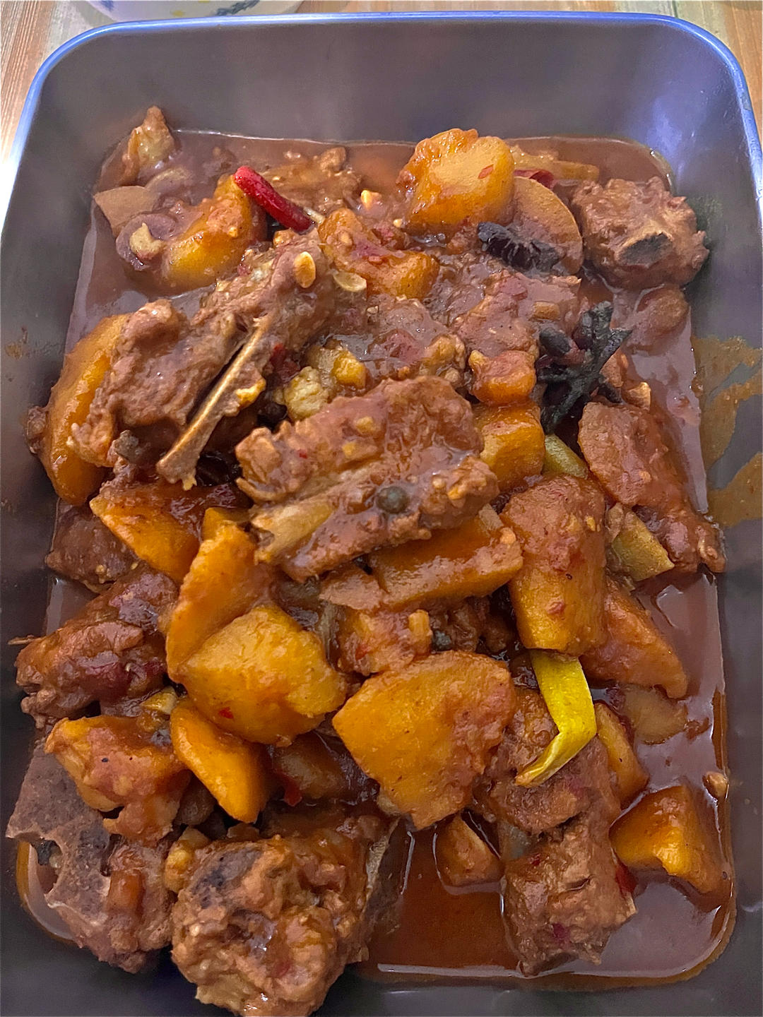 土豆炖排骨