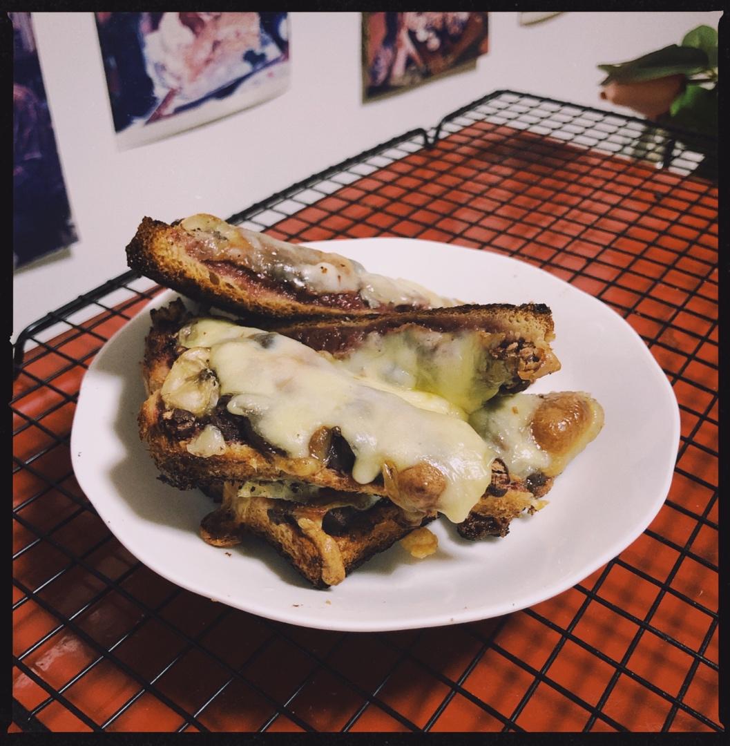 香蕉蜜豆小披萨