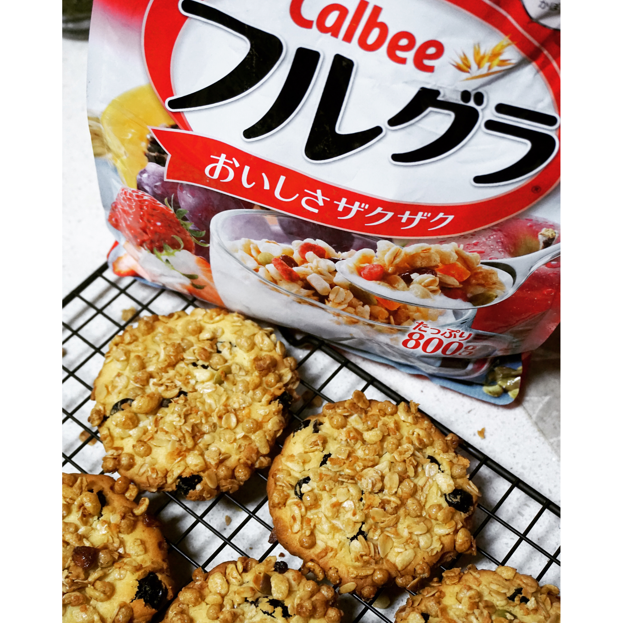 日清麦片蔓越莓大cookie曲奇饼干（卡乐比也可以）