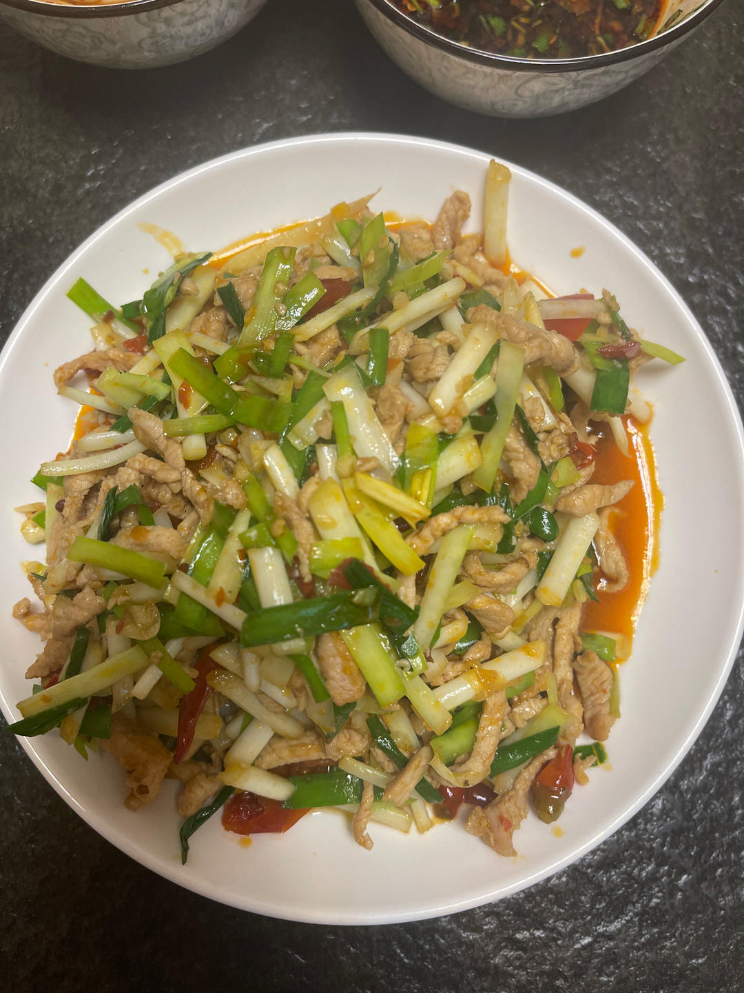 川菜俏荤的代表—韭黄肉丝