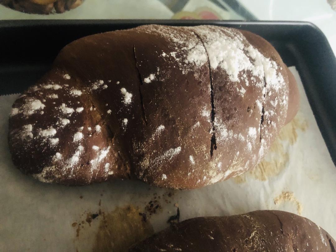 超级好吃简单好做的可可麻薯软欧面包