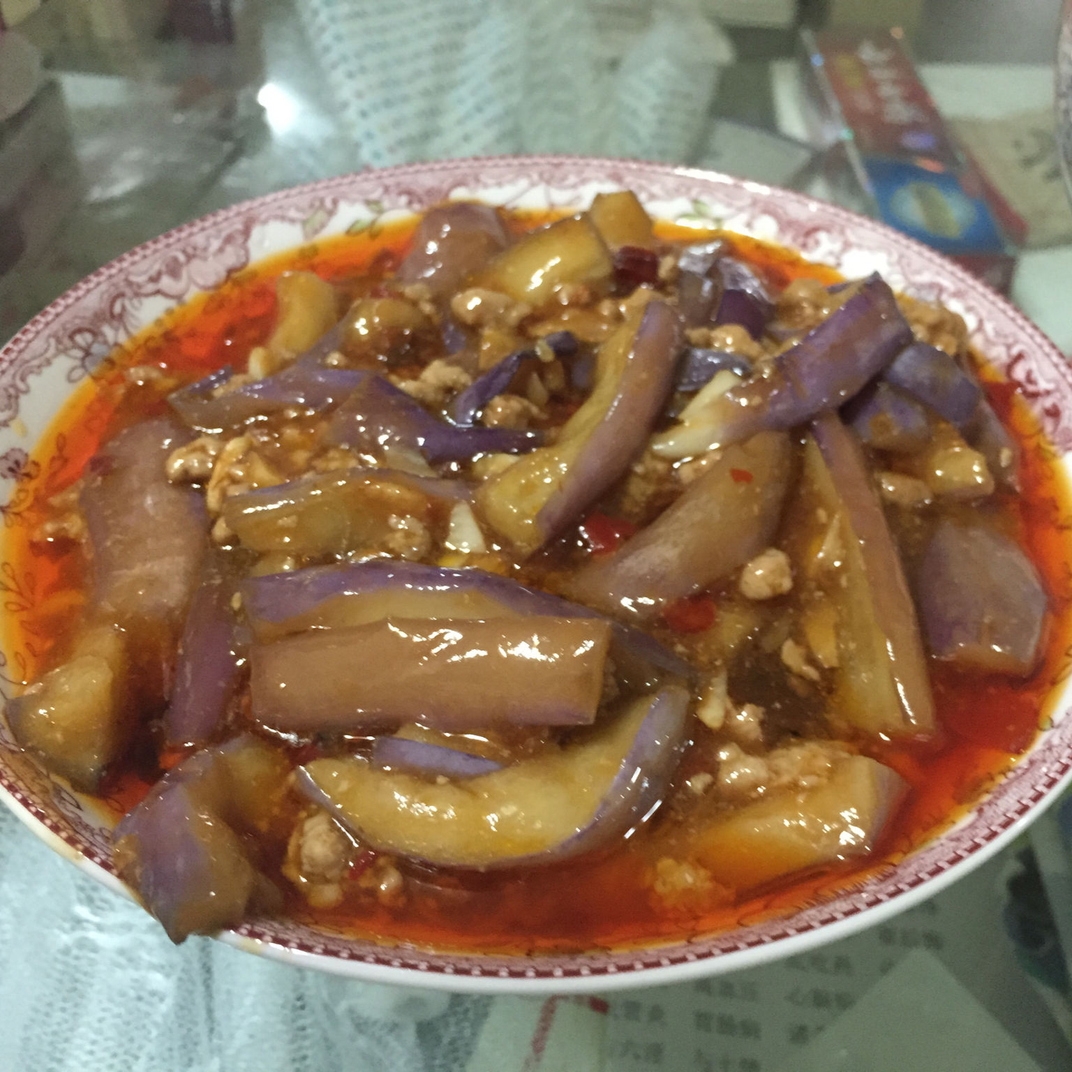 红烧肉沫茄子