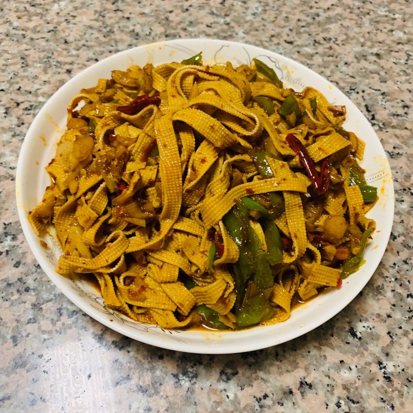 不炸不炒不凉拌的豆腐皮