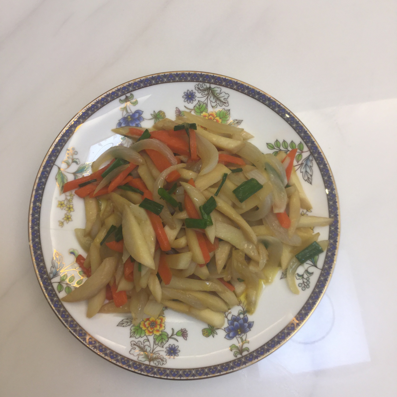 洋葱遇到杏鲍菇