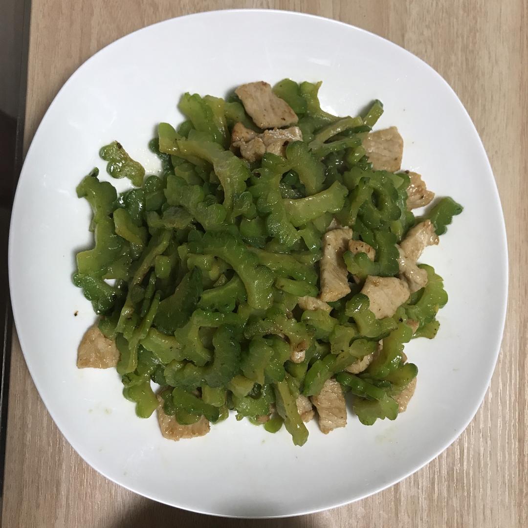 豆豉苦瓜炒肉