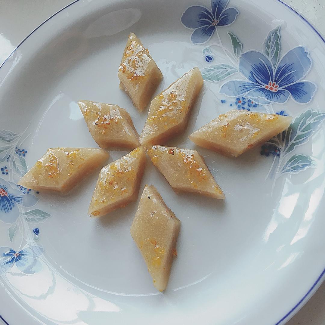藕粉桂花糖糕