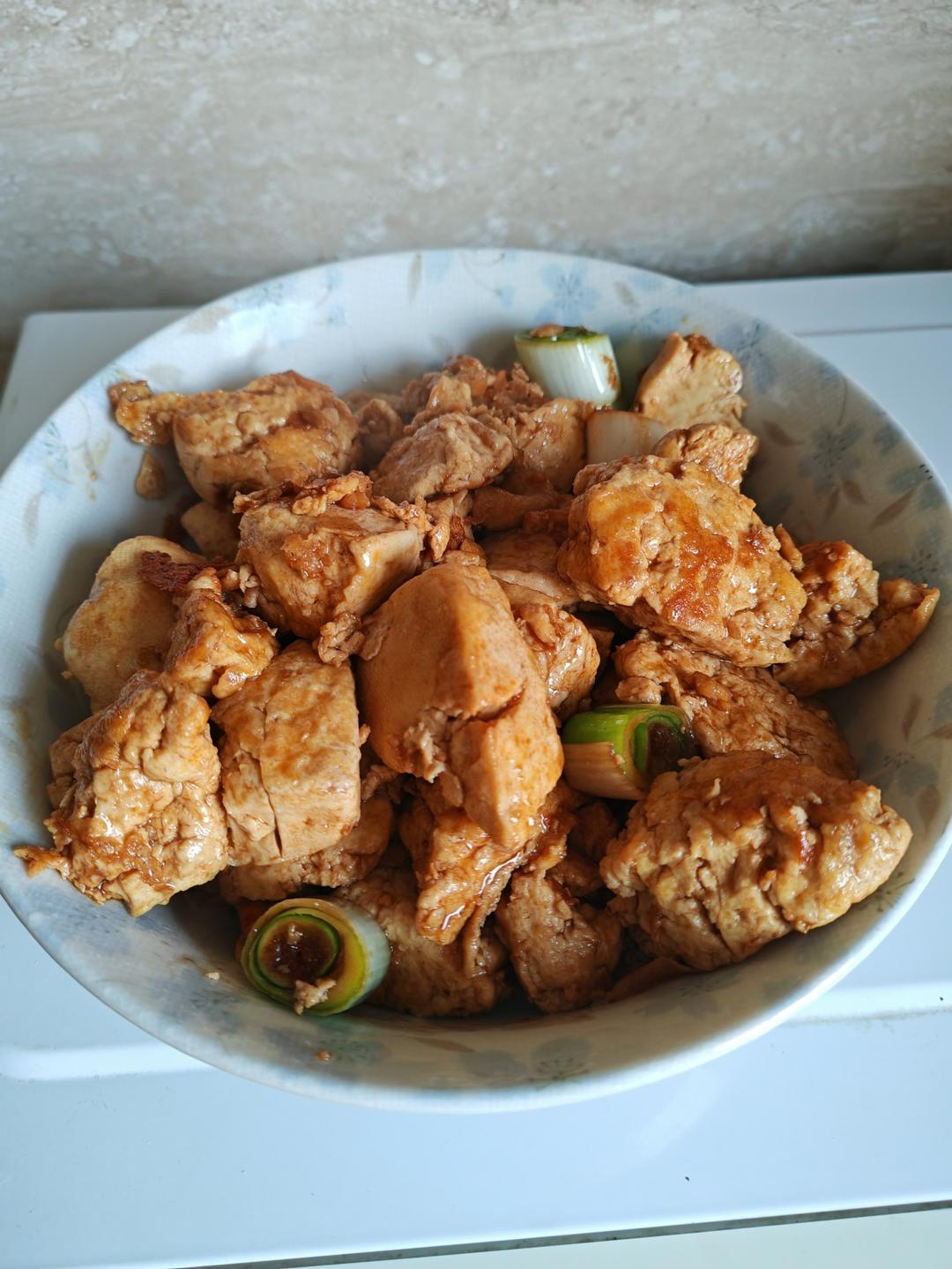 葱烧豆腐