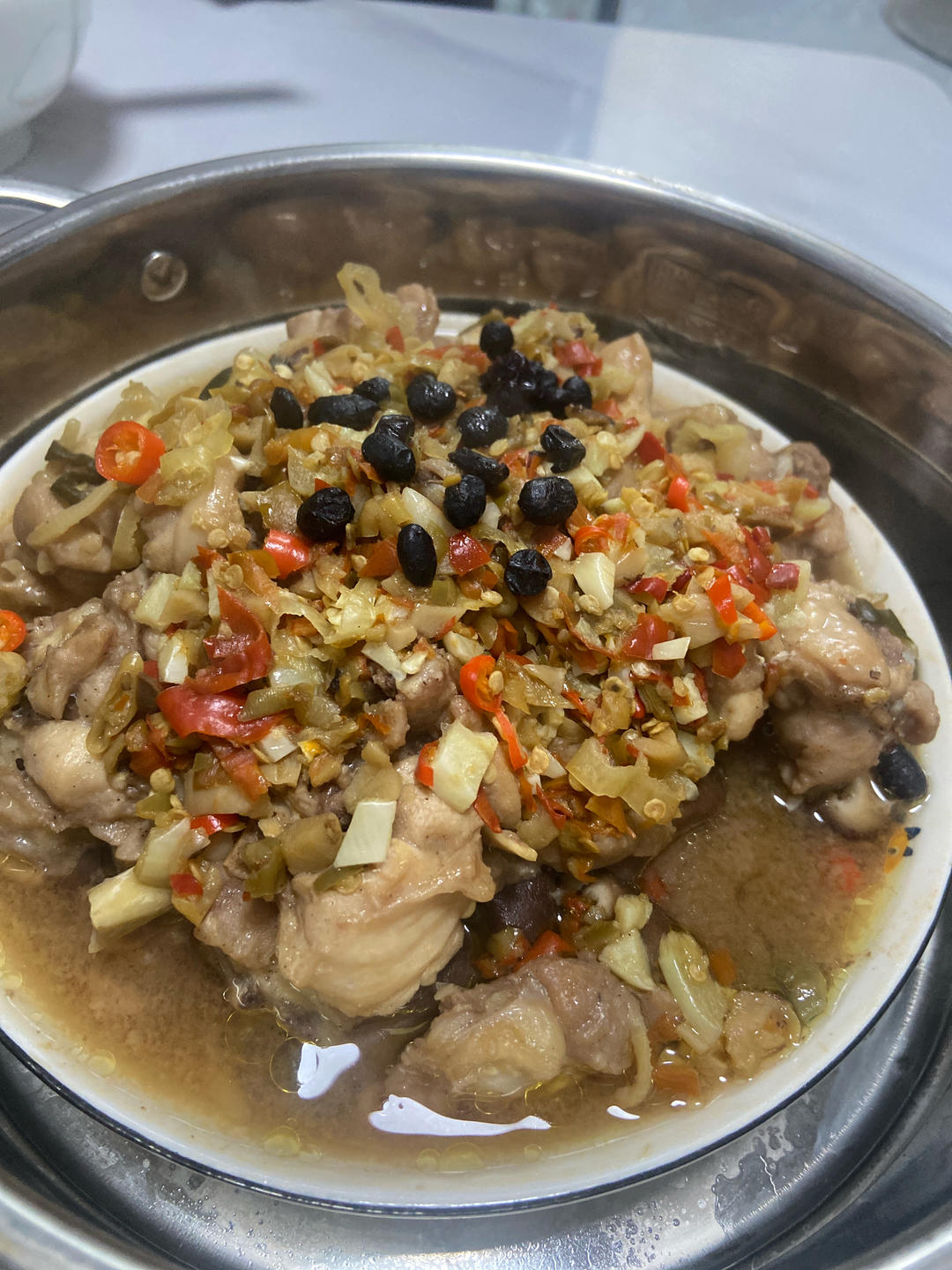 醋蒸鸡（湖南口味）