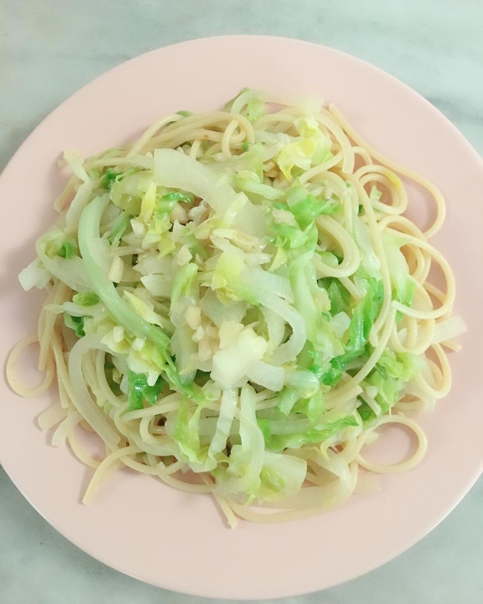 减肥清爽蒜香意大利面