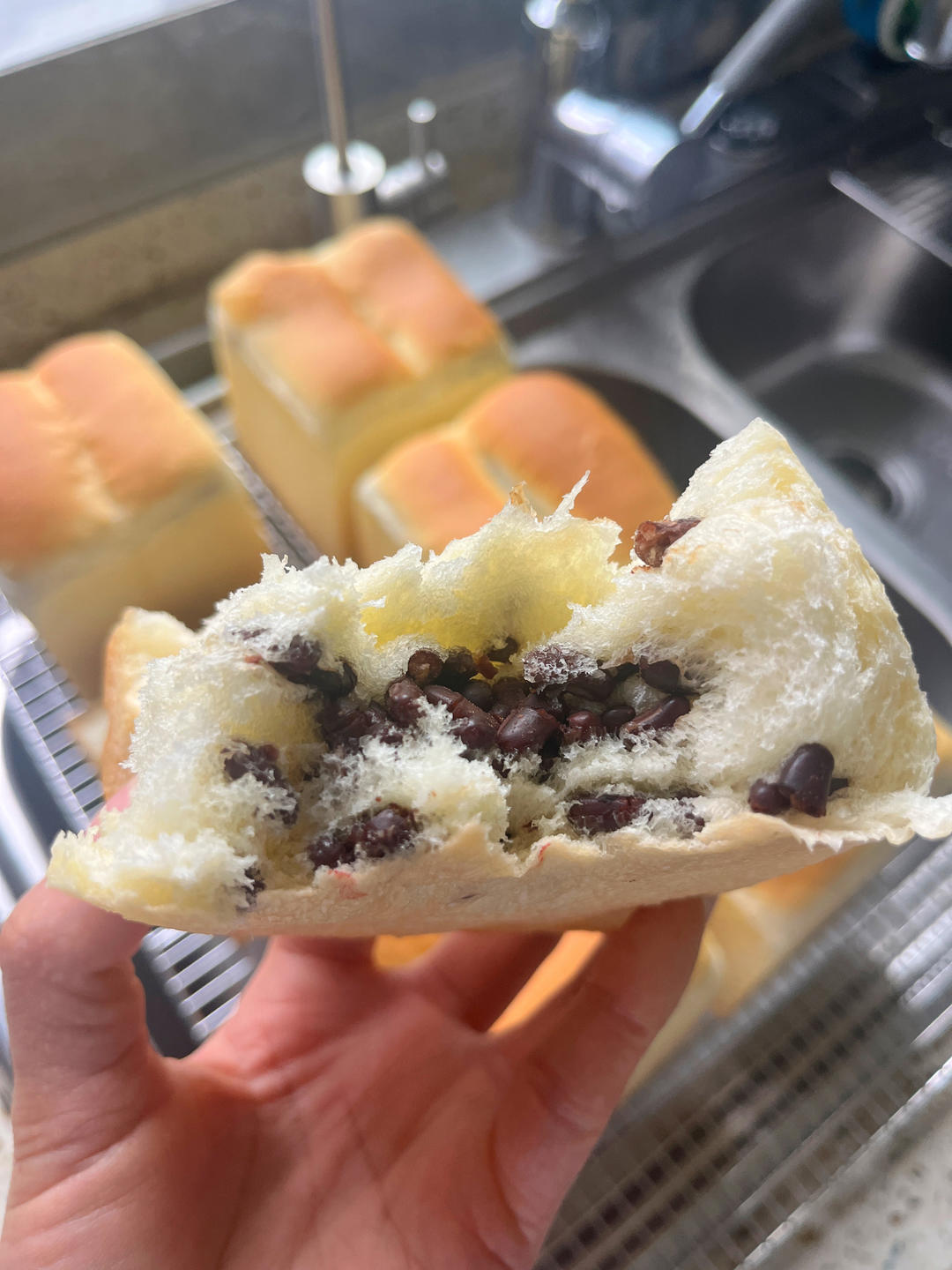奶油蜜豆小吐司