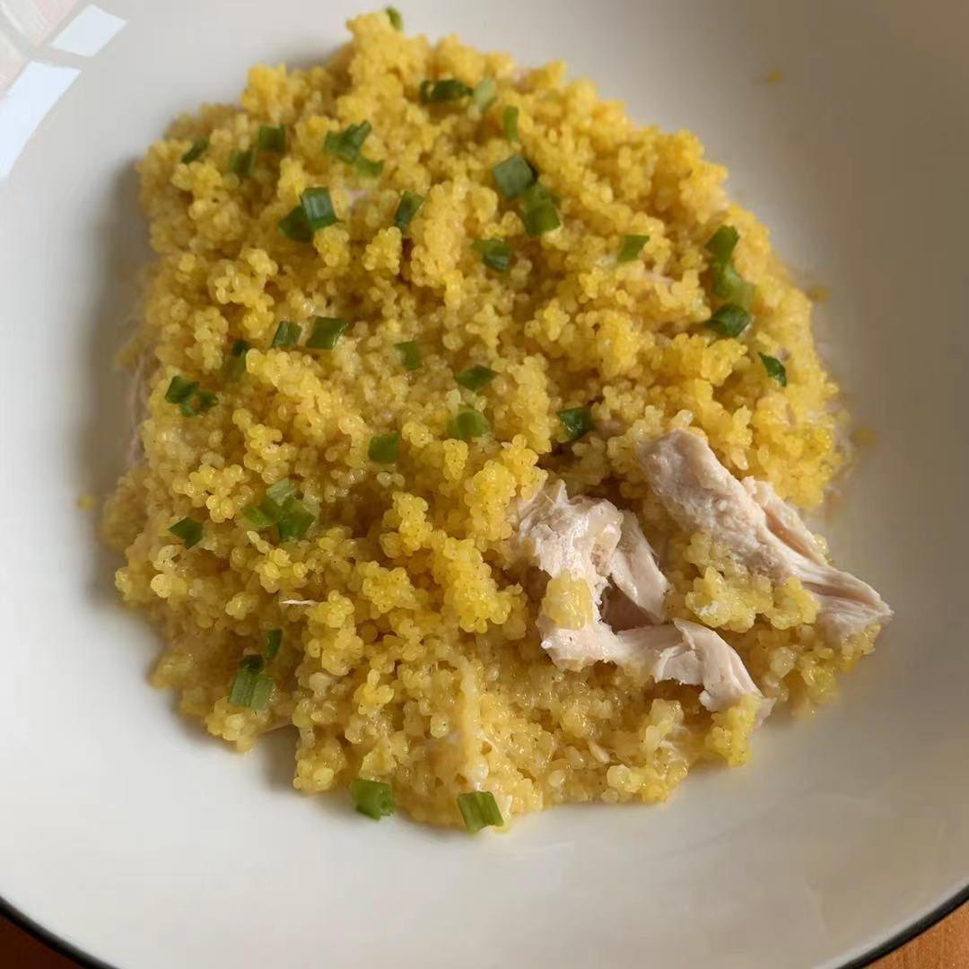 【减脂餐】小米蒸鸡胸