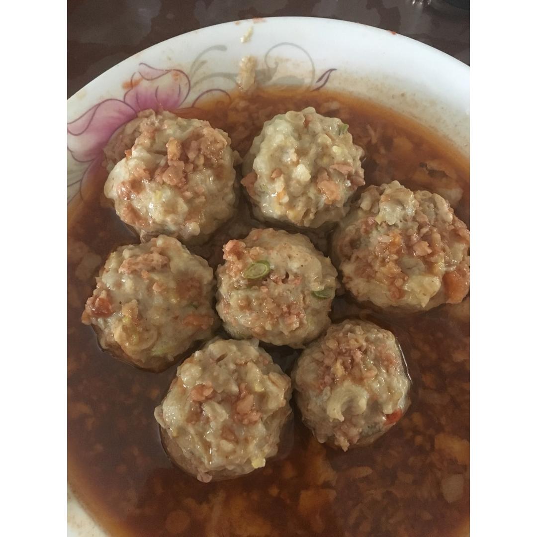 白玉口蘑酿肉