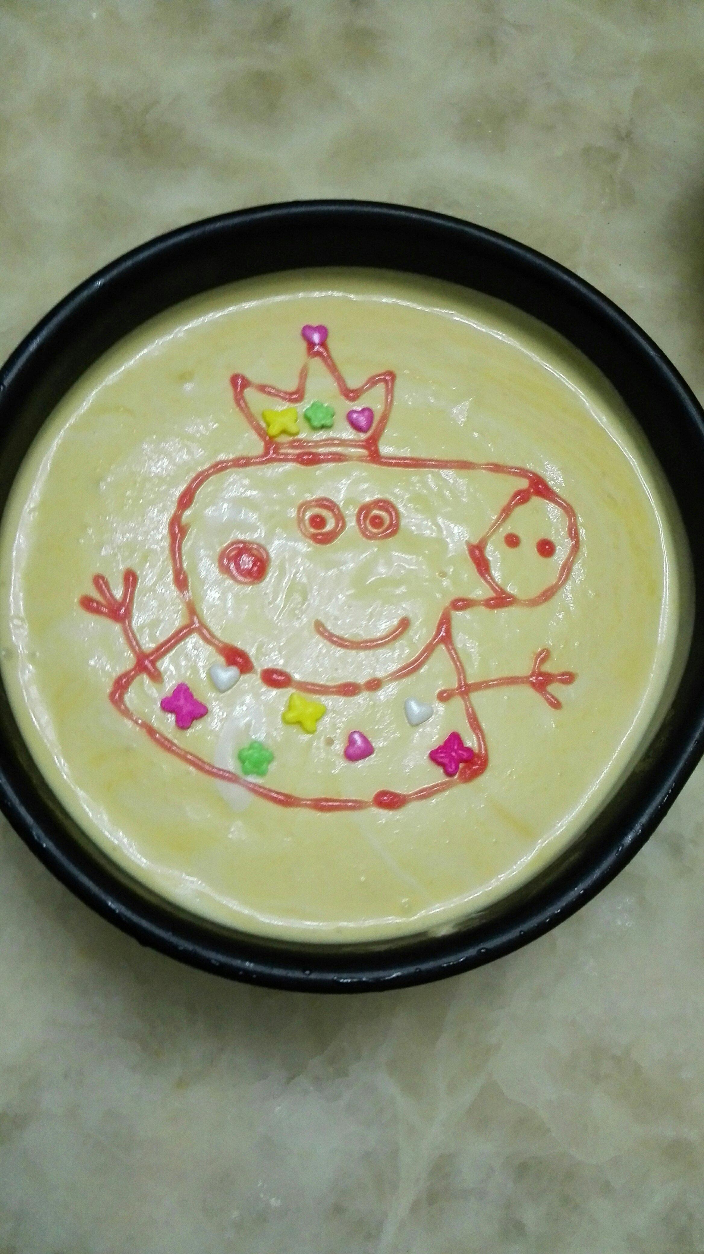 peppa pig芒果慕斯蛋糕