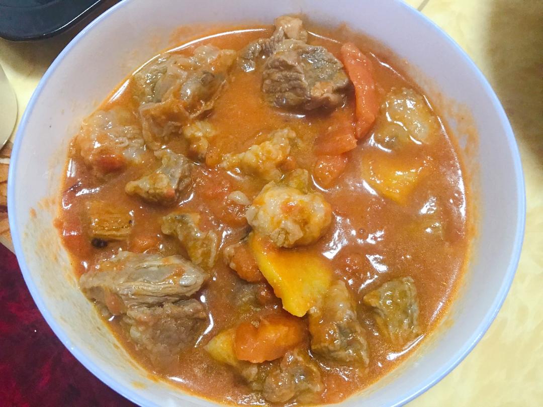 番茄牛肉汤（简易版）