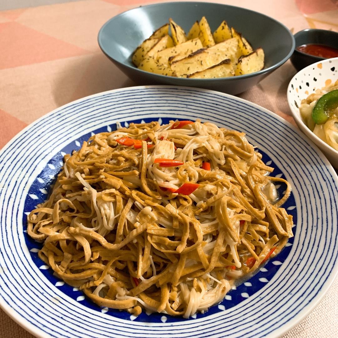 清炒豆腐皮