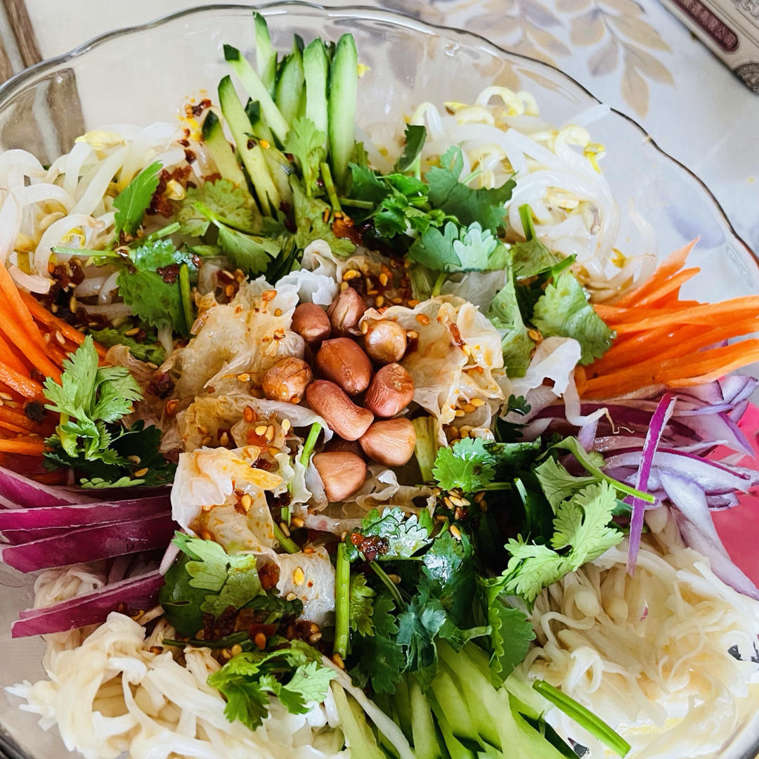 孟一个做的素拌三丝