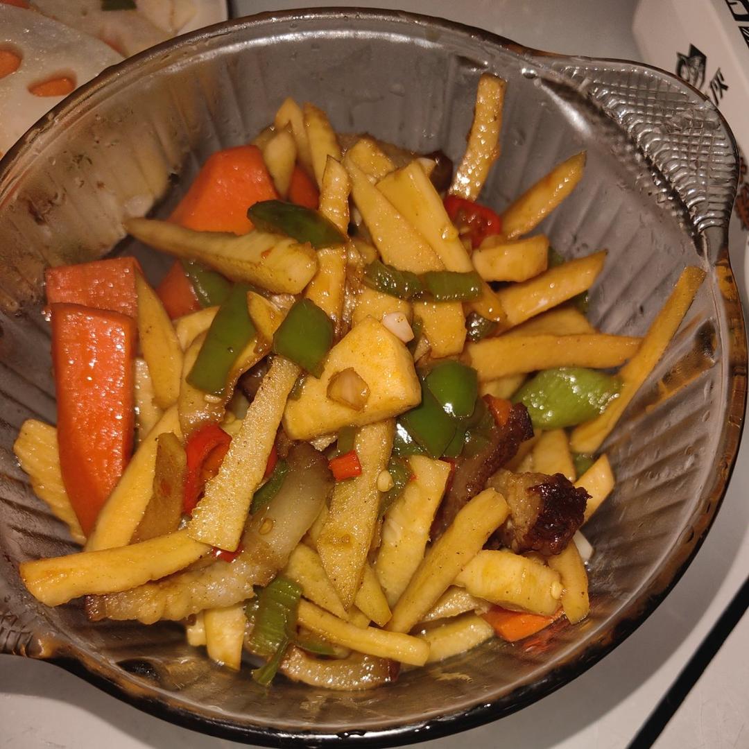 冬笋炒腊肉