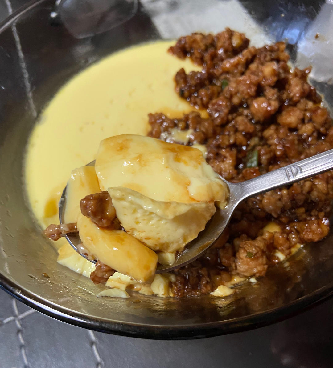 比布丁还要嫩！巨好吃又营养的肉末水蒸蛋