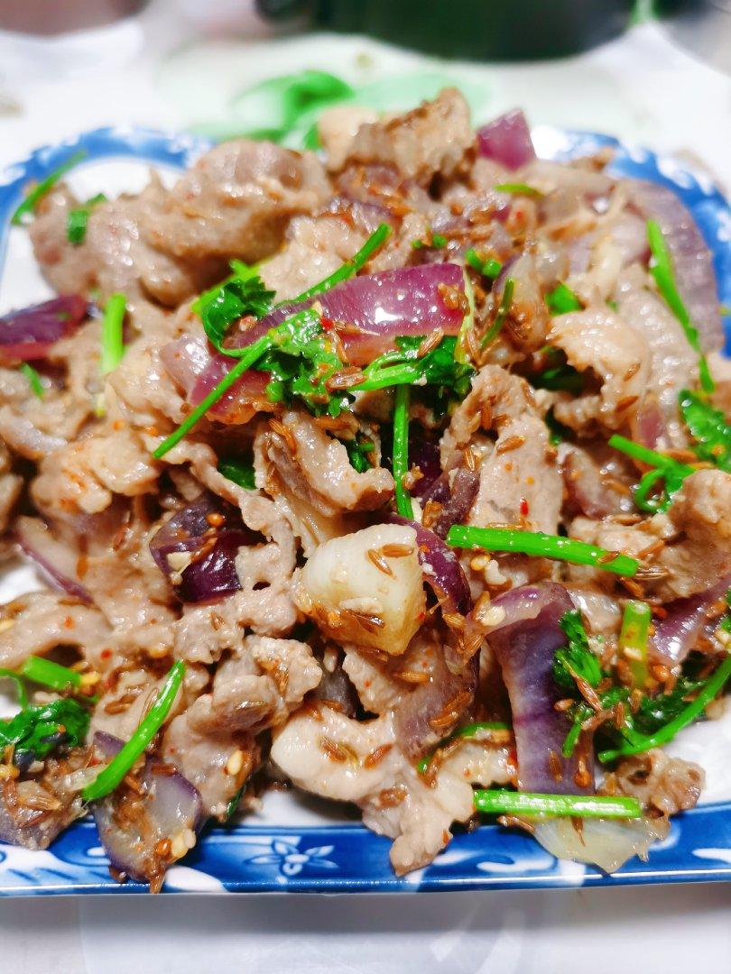 栾天天天做的孜然羊肉最经典的味道