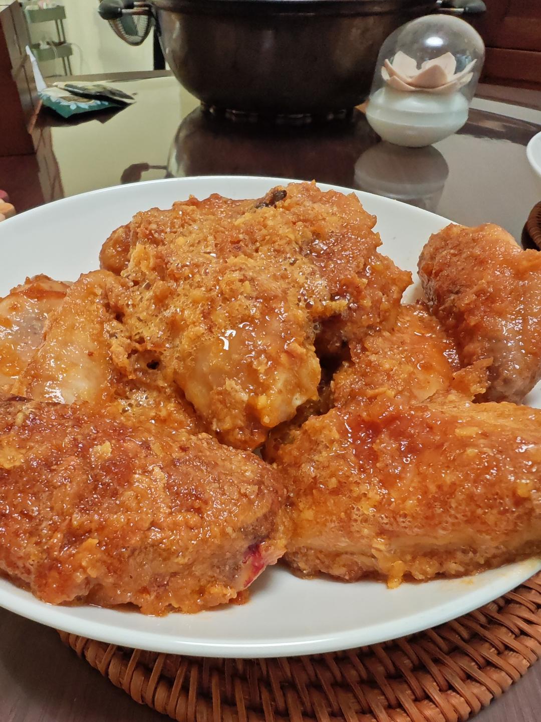 香嫩到上天的咸蛋黄鸡翅🍗这样做太好吃啦‼️