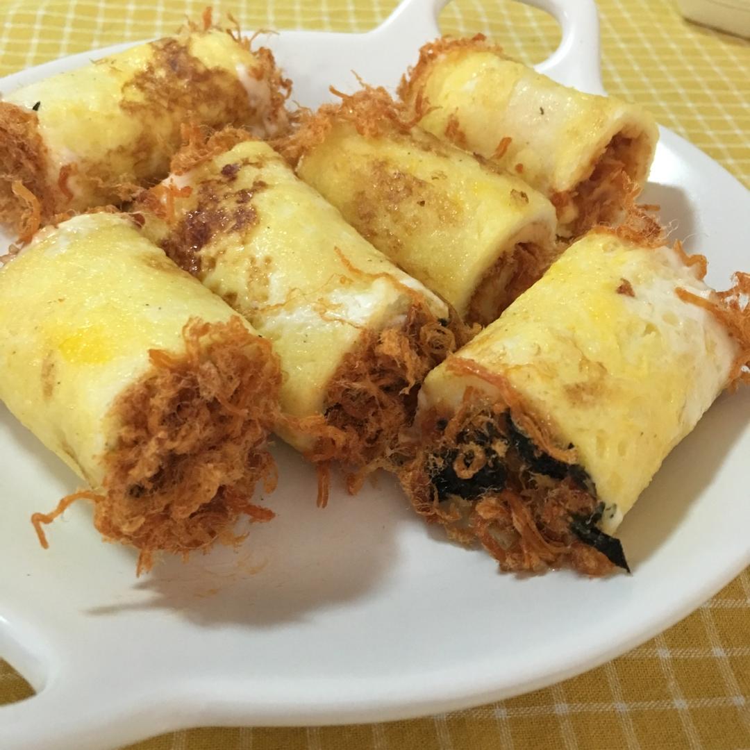 芝士肉松吐司卷