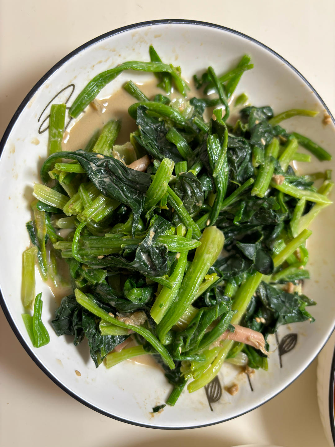 老少都爱吃的麻酱拌菠菜