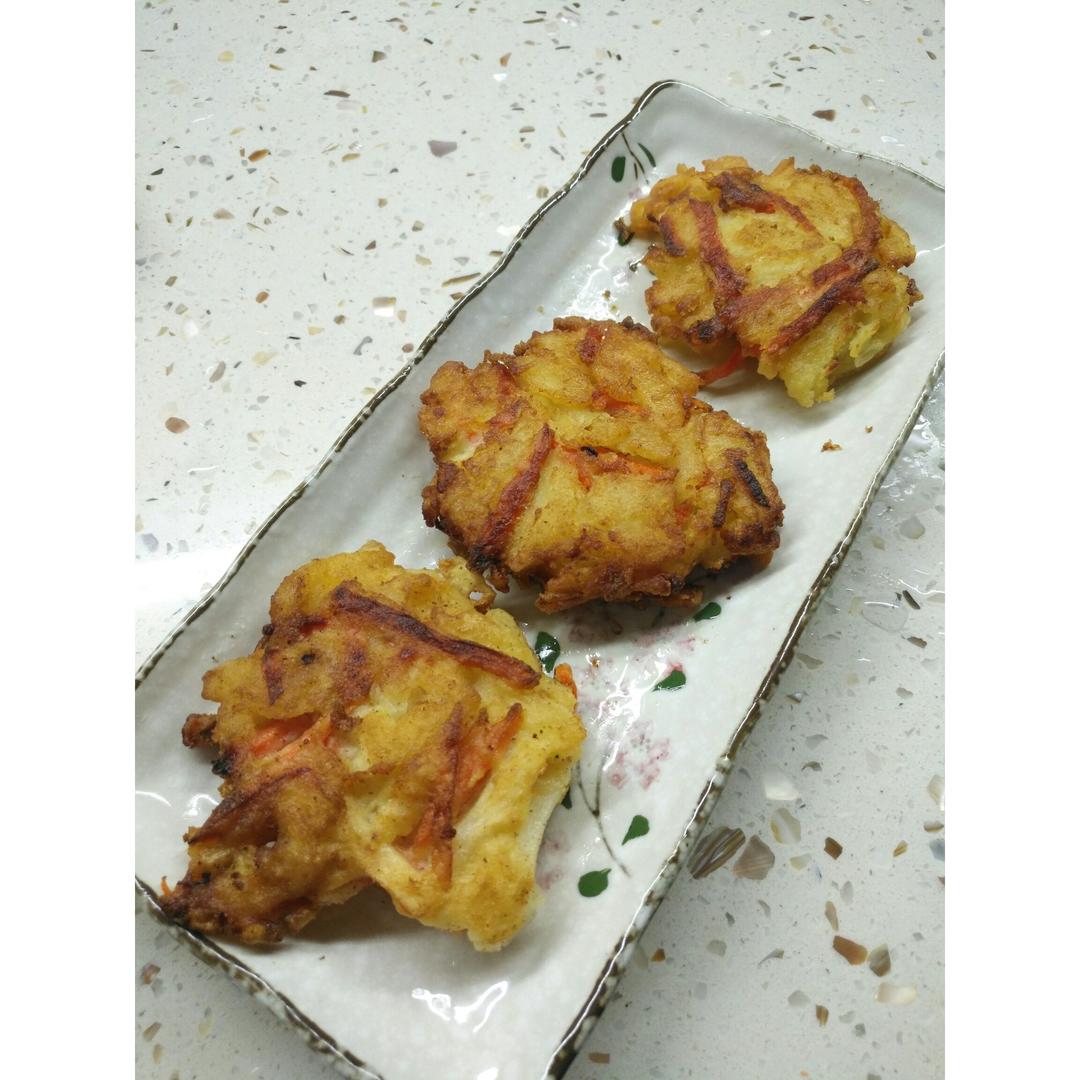 零失败胡萝卜土豆丝饼