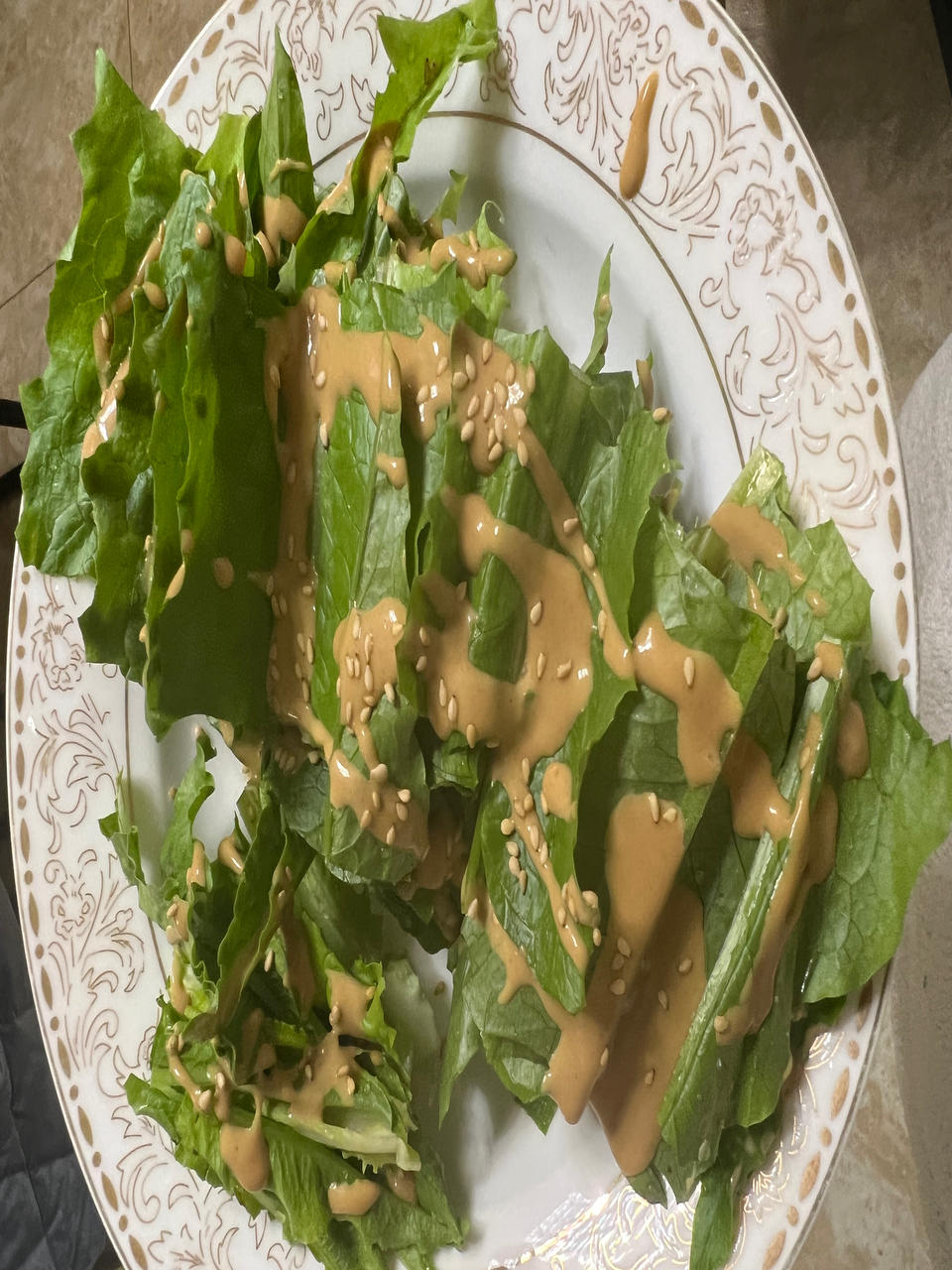 麻汁油麦菜