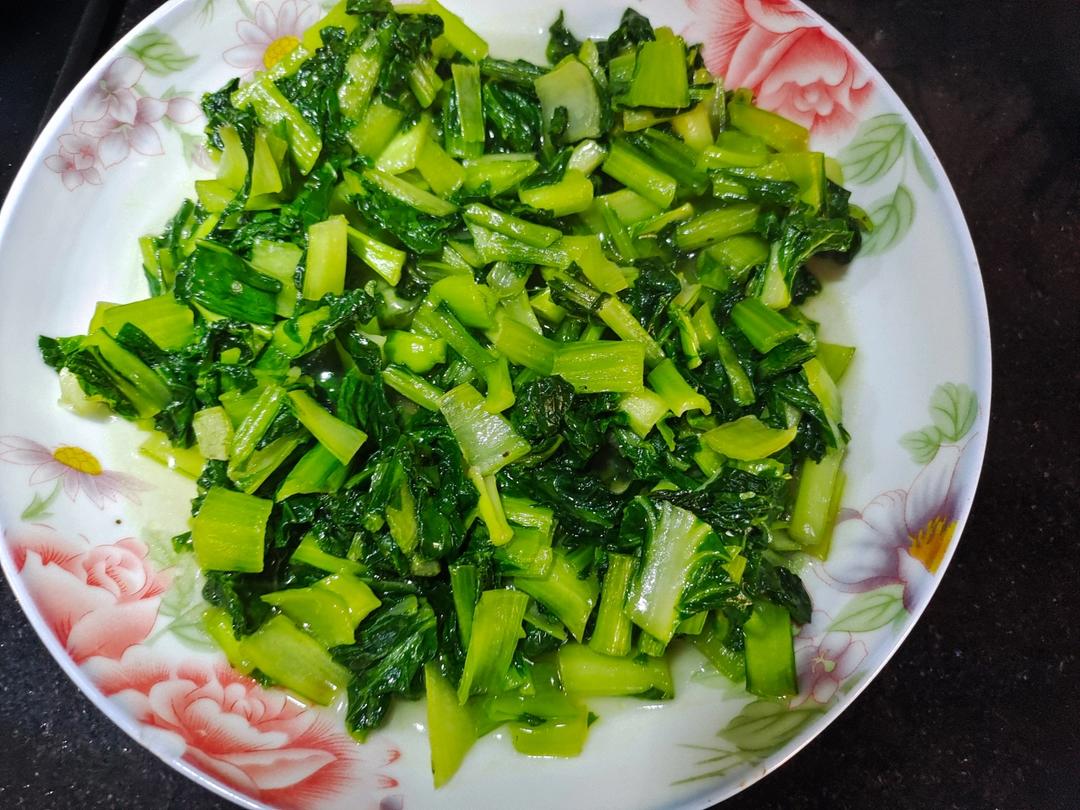 炒青菜，脆而不生，熟而不老