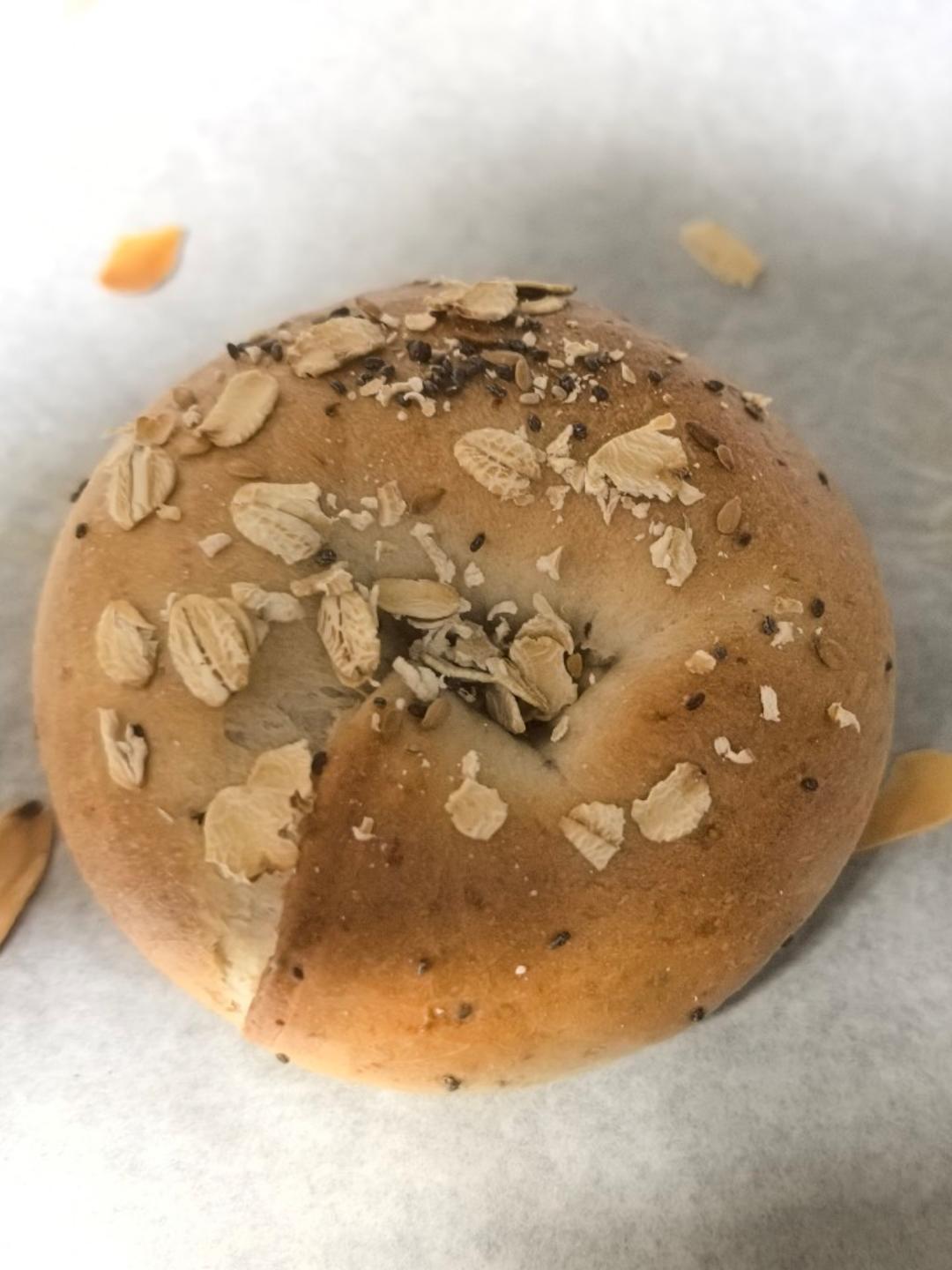 低糖无油燕麦贝果