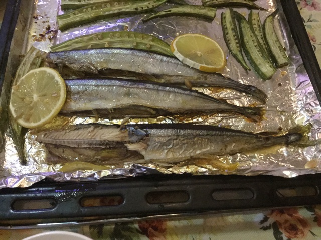 盐烤秋刀鱼