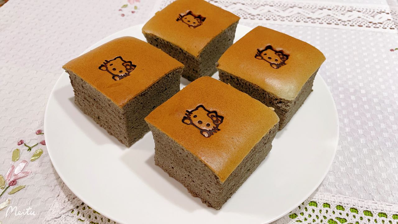 黑芝麻古早蛋糕【北鼎食谱】