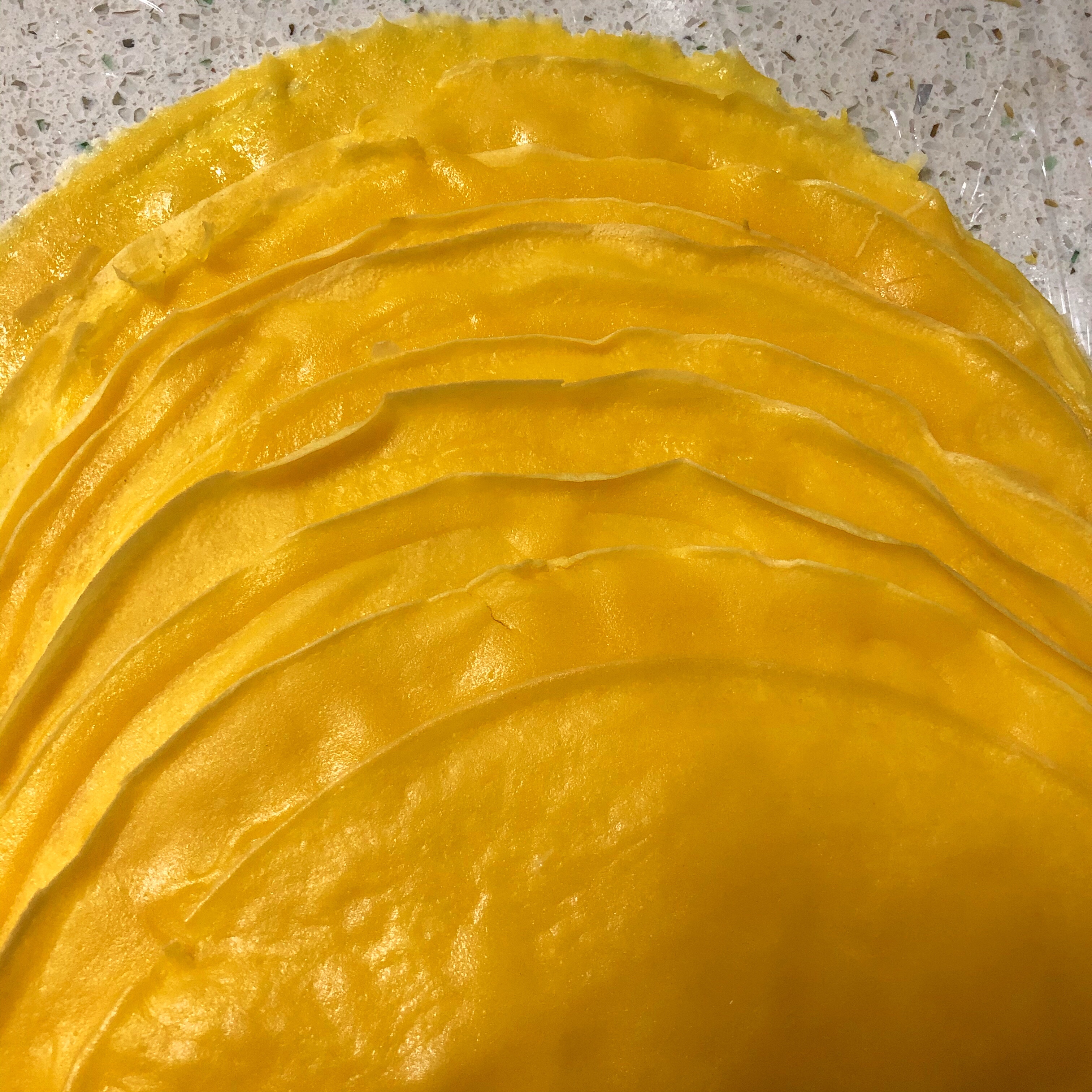 零失败的芒果千层蛋糕（8寸）的做法 步骤4